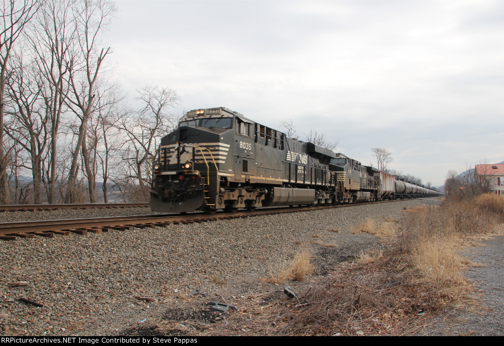 NS 8035 and 4186 with train 65E